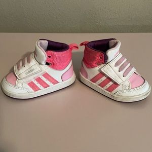 Baby girl adidas tennis shoes